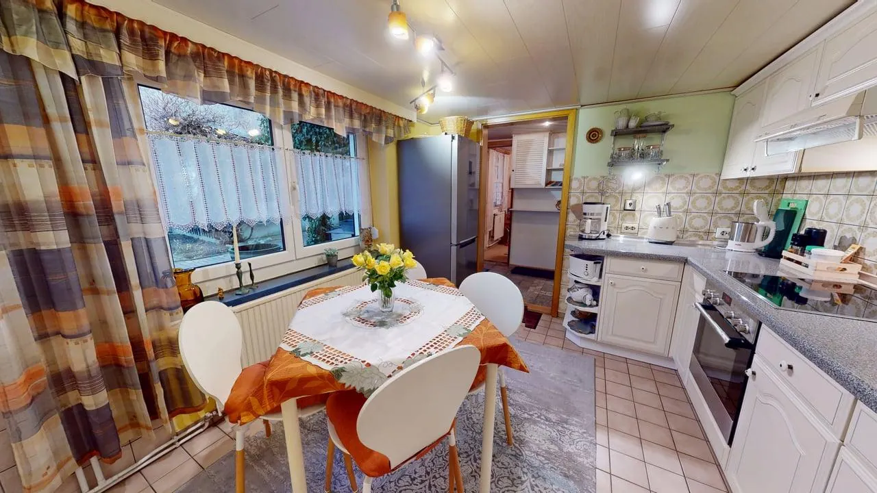 Essbereich der Parterre Ferienwohnung